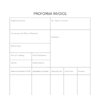 송장  (PROFORMA INVOICE)